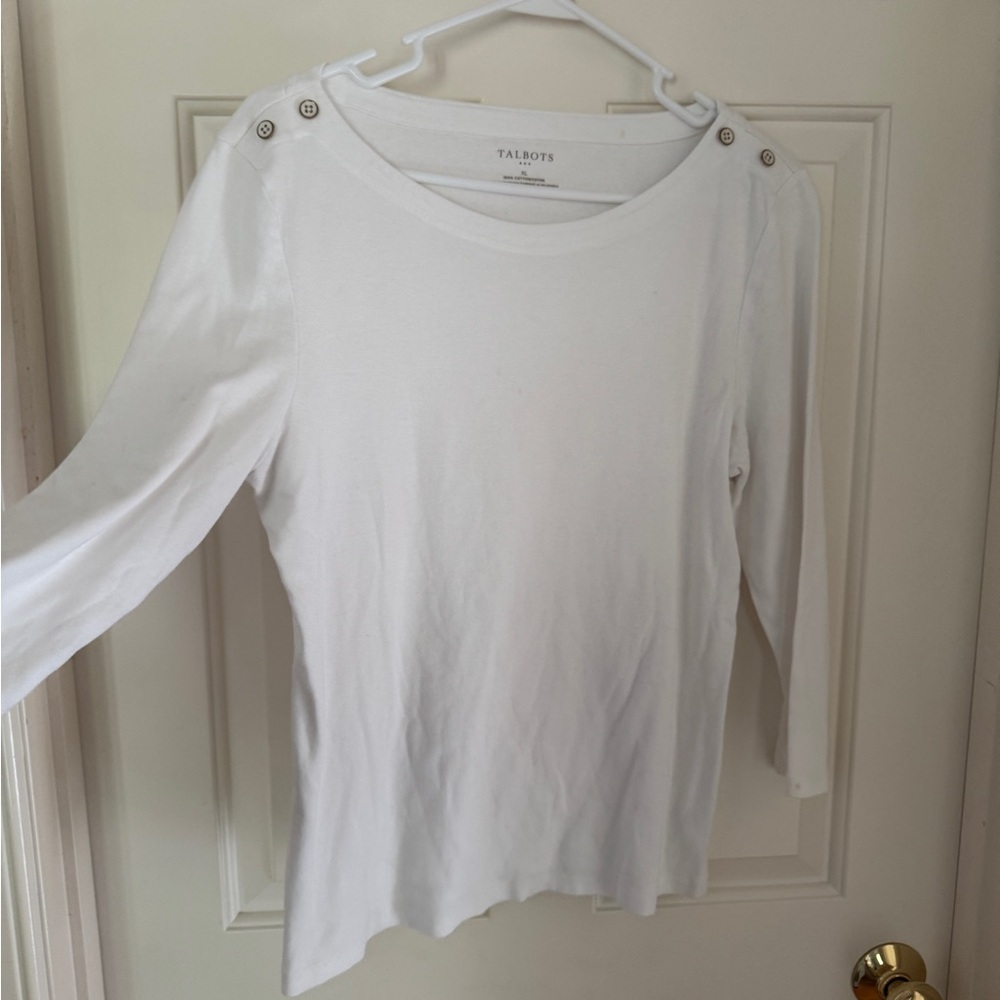 Talbots White Top - Picture 6 of 9